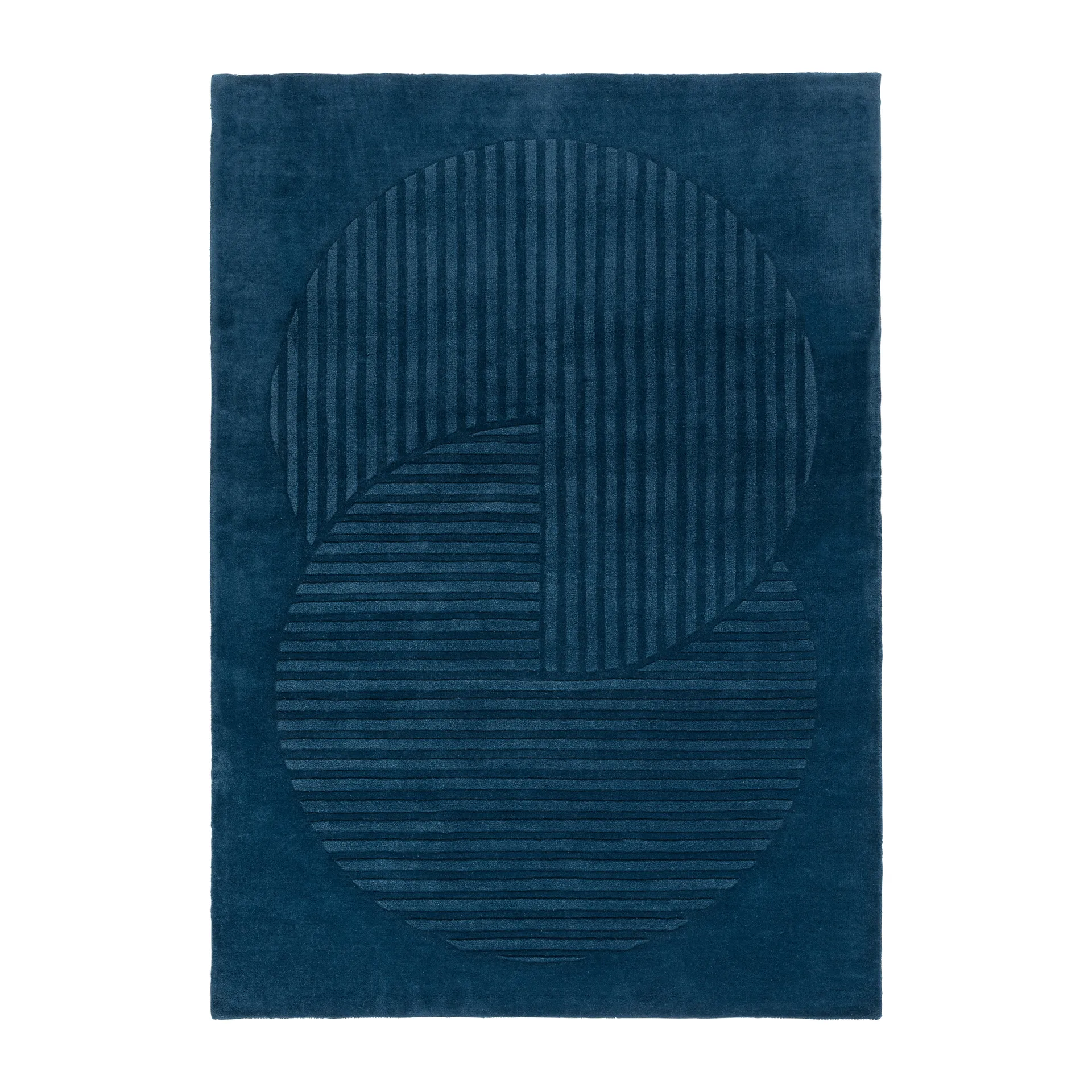 Dywan wełniany Levels Circles, Niebieski, 200x300 cm NJRD