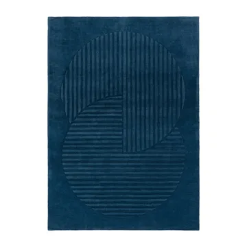 Dywan wełniany Levels Circles - Niebieski, 200x300 cm - NJRD