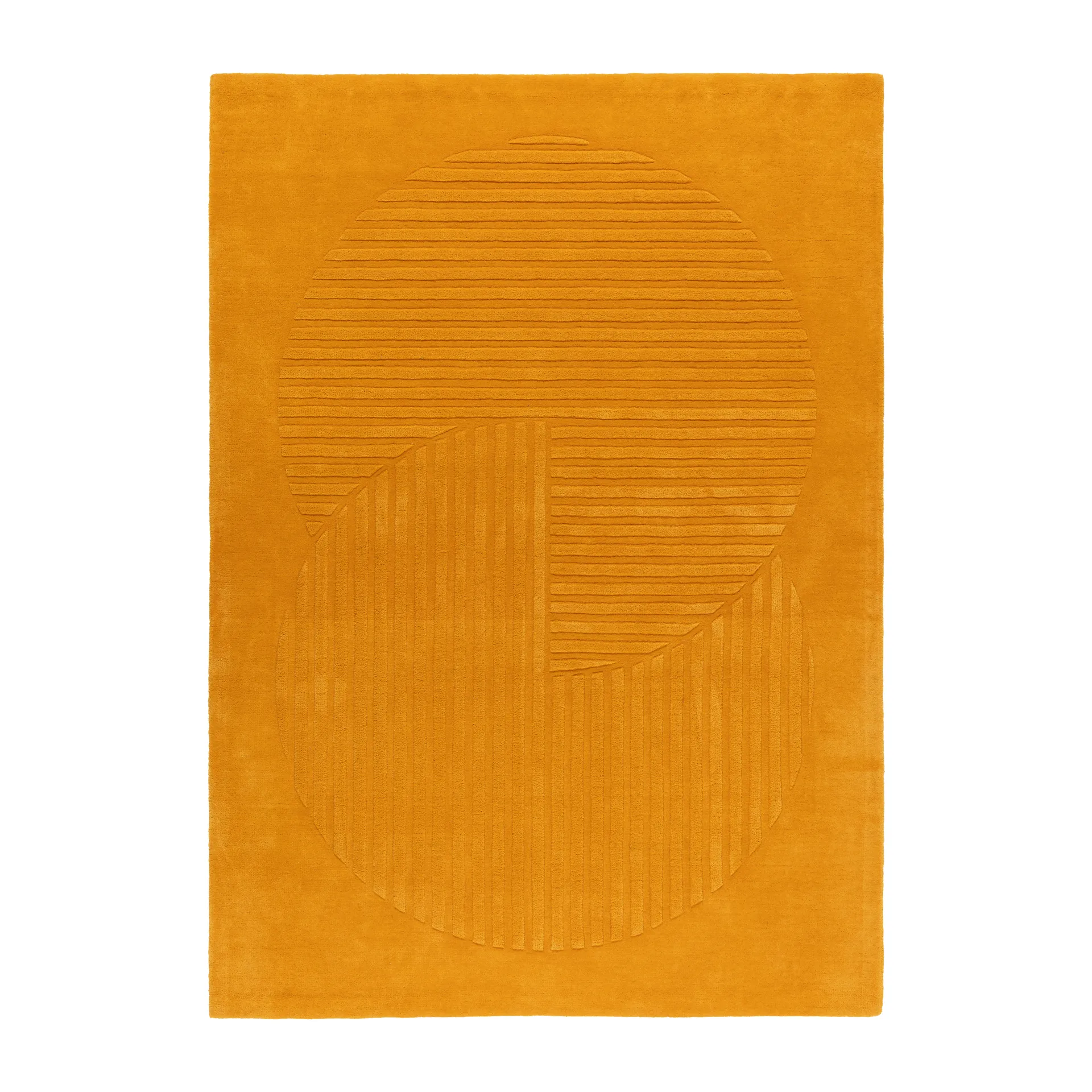 Dywan wełniany Levels Circles, Żółty, 200x300 cm NJRD
