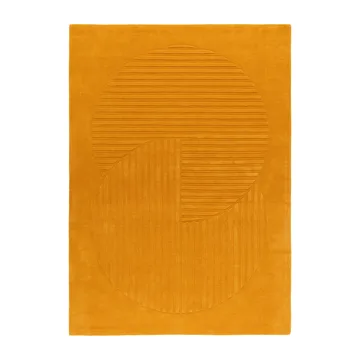 Dywan wełniany Levels Circles - Żółty, 200x300 cm - NJRD