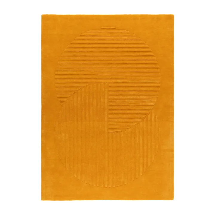 Dywan wełniany Levels Circles - Żółty, 200x300 cm - NJRD