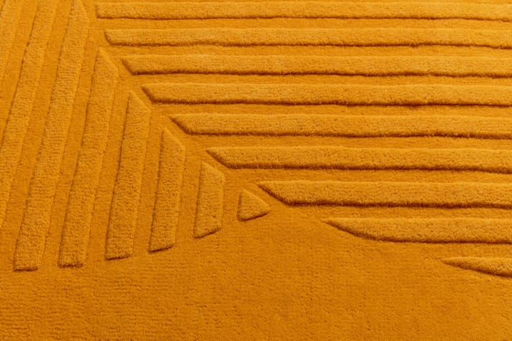Dywan wełniany Levels circles żółty, 200x300 mm NJRD