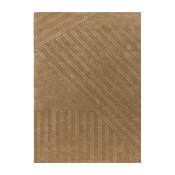 Dywan wełniany Levels stripes beżowy - 170x240 cm - NJRD