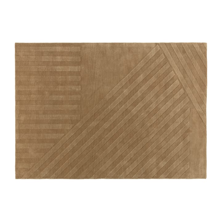 Dywan wełniany Levels stripes beżowy - 170x240 cm - NJRD
