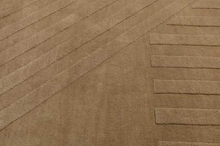 Dywan wełniany Levels stripes beżowy - 170x240 cm - NJRD
