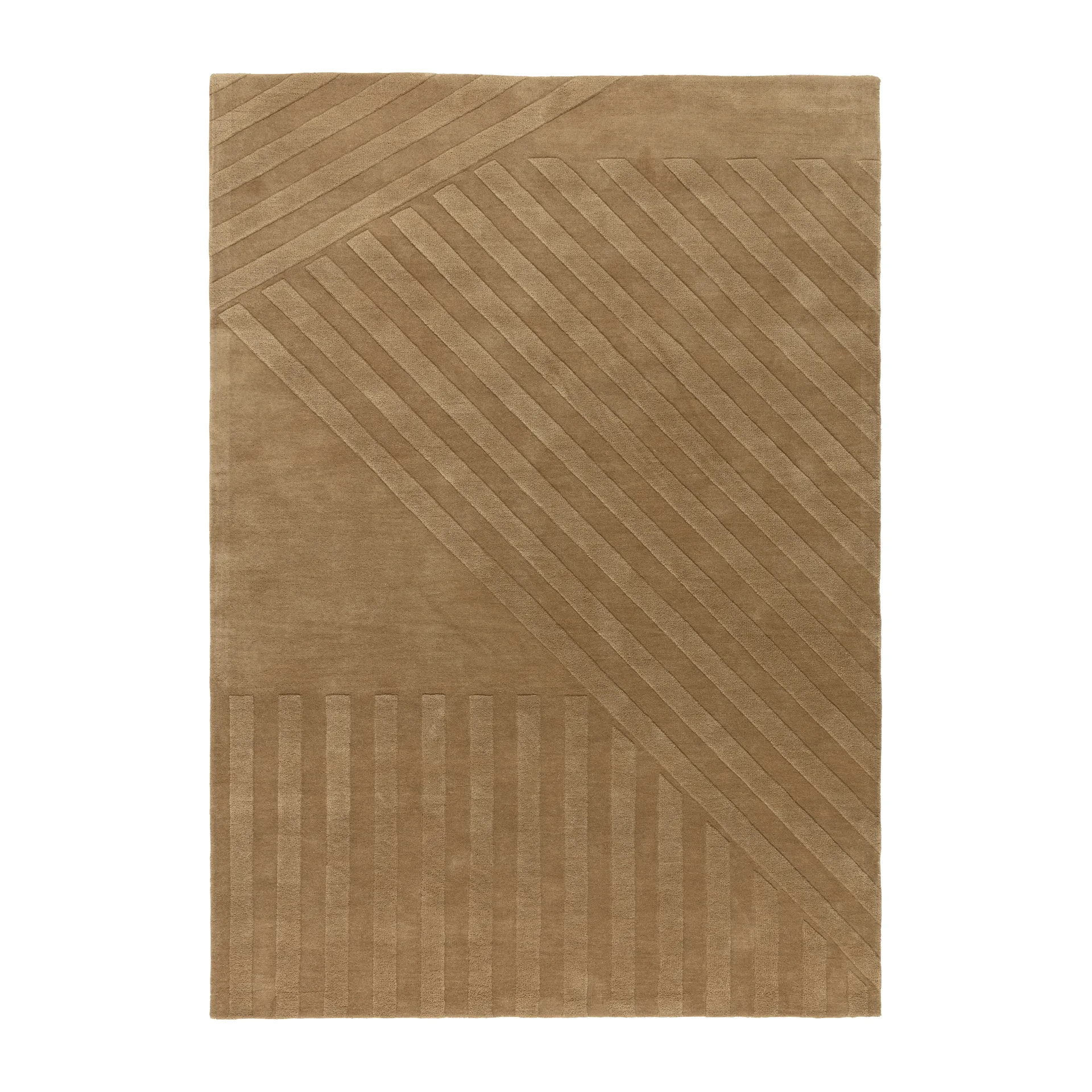 Dywan wełniany Levels Stripes, Beżowy, 200x300 cm NJRD
