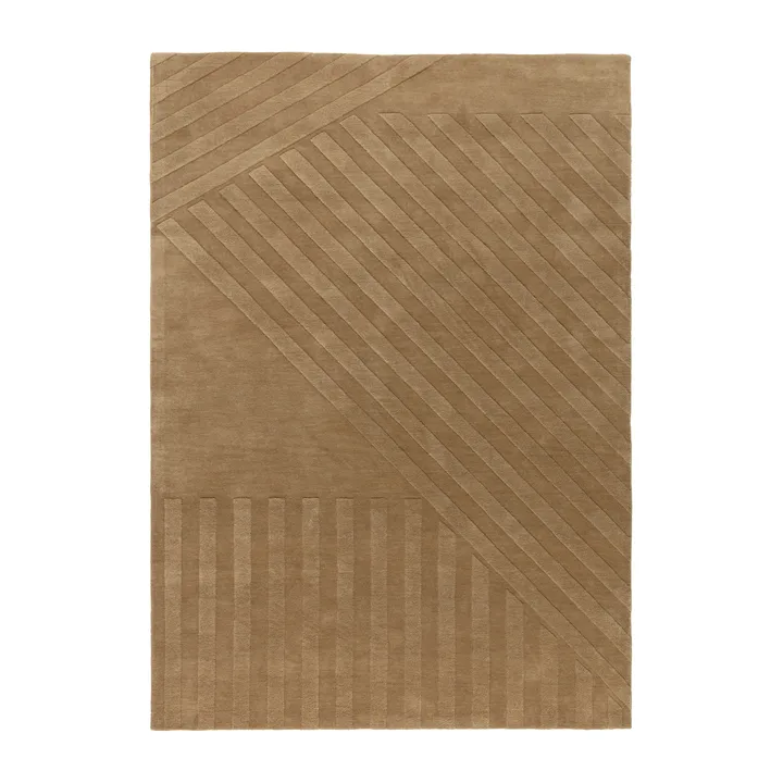 Dywan wełniany Levels Stripes - Beżowy, 200x300 cm - NJRD