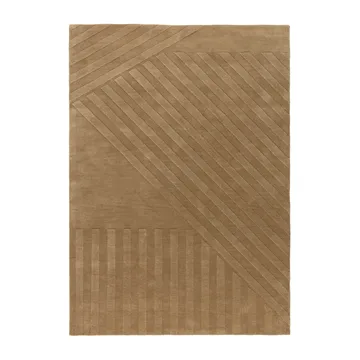 Dywan wełniany Levels stripes beżowy - Stripes beige, 170x240 cm - NJRD