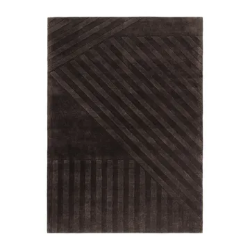Dywan wełniany Levels Stripes - Brązowy, 200x300 cm - NJRD
