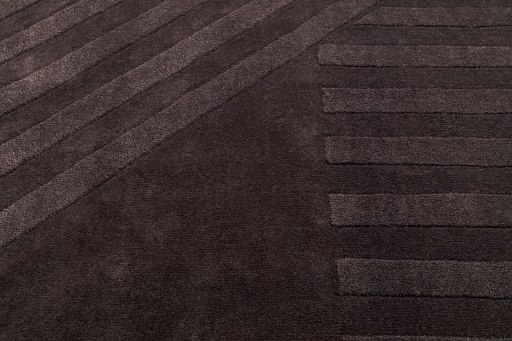 Dywan wełniany Levels stripes brązowy, 200x300 mm NJRD