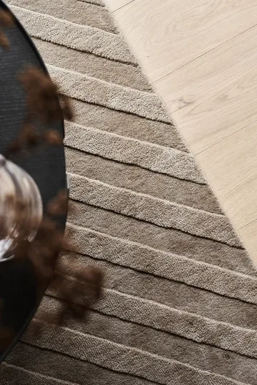 Dywan wełniany Levels stripes kret - 170x240 cm - NJRD