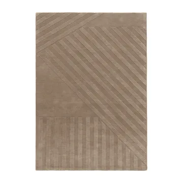 Dywan wełniany Levels stripes kret - 200x300 mm - NJRD
