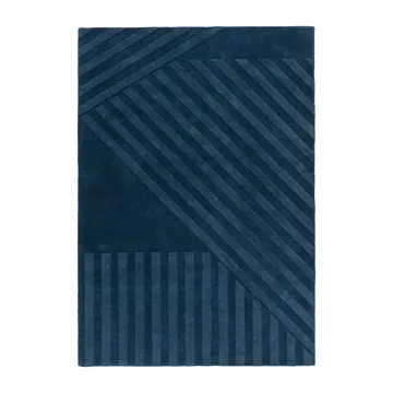 Dywan wełniany Levels Stripes - Niebieski, 200x300 cm - NJRD