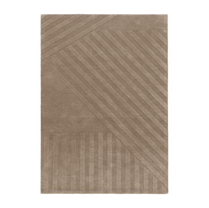 Dywan wełniany Levels stripes szary - 170x240 cm - NJRD