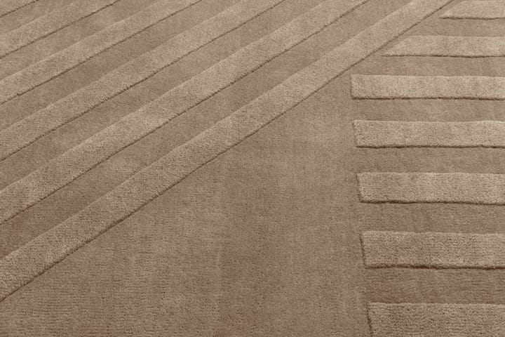 Dywan wełniany Levels stripes szary, 170x240 cm NJRD