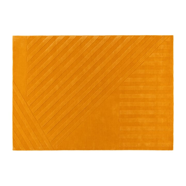 Dywan wełniany Levels stripes żółty - 170x240 cm - NJRD