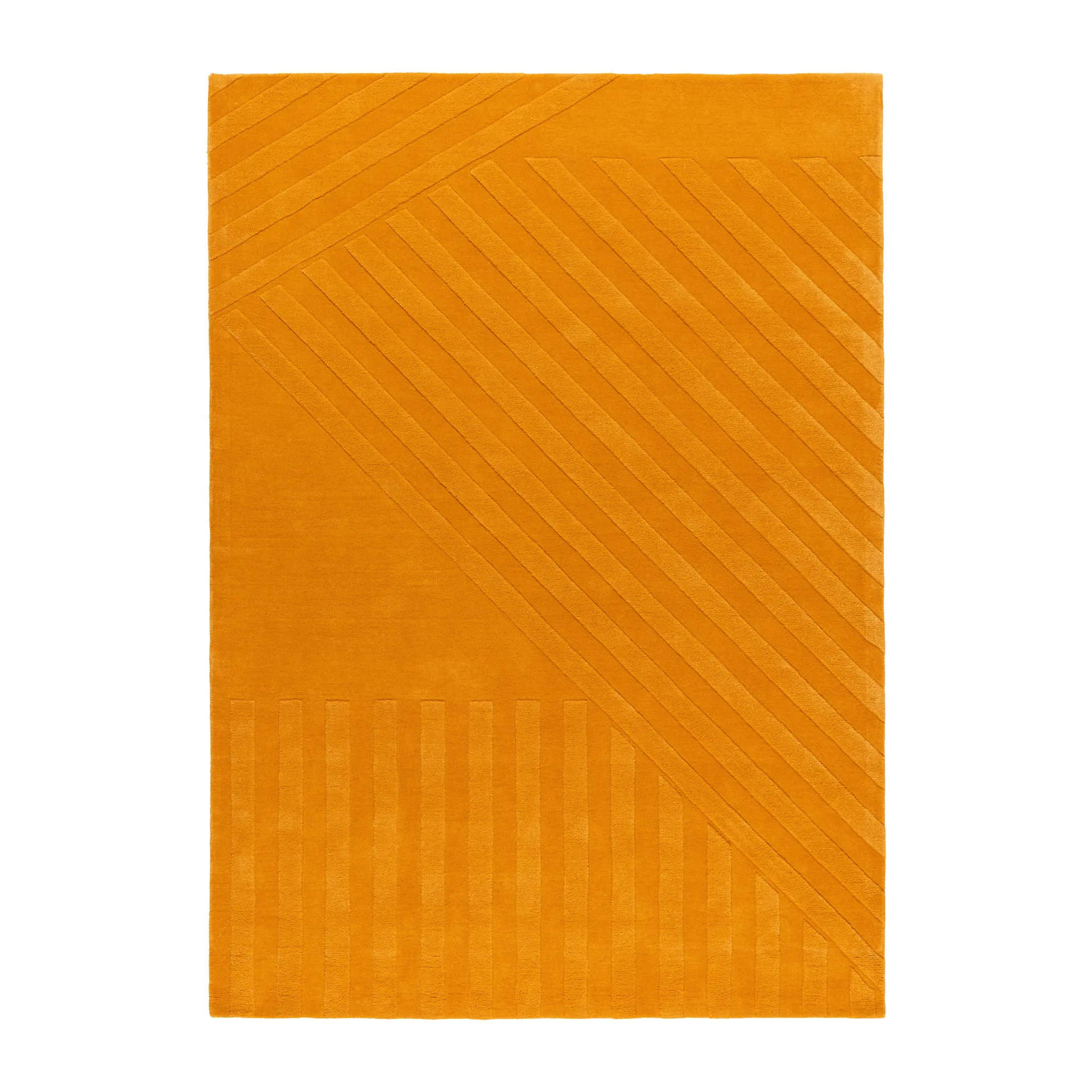 Dywan wełniany Levels Stripes, Żółty, 200x300 cm NJRD