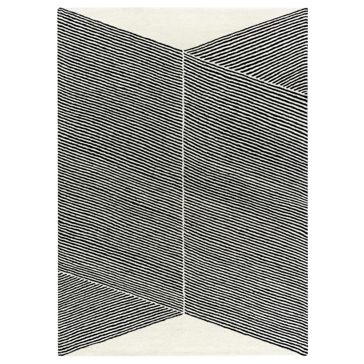 Dywan wełniany Rectangles naturalny biały - 200x300 mm - NJRD