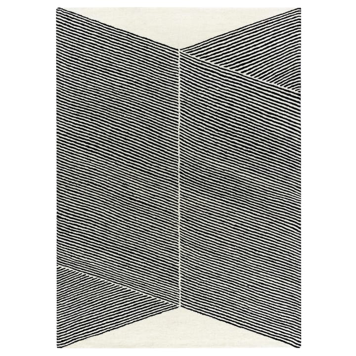 Dywan wełniany Rectangles naturalny biały - 200x300 mm - NJRD