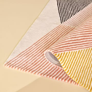 Dywan wełniany Rectangles różowy - 170x240 cm - NJRD