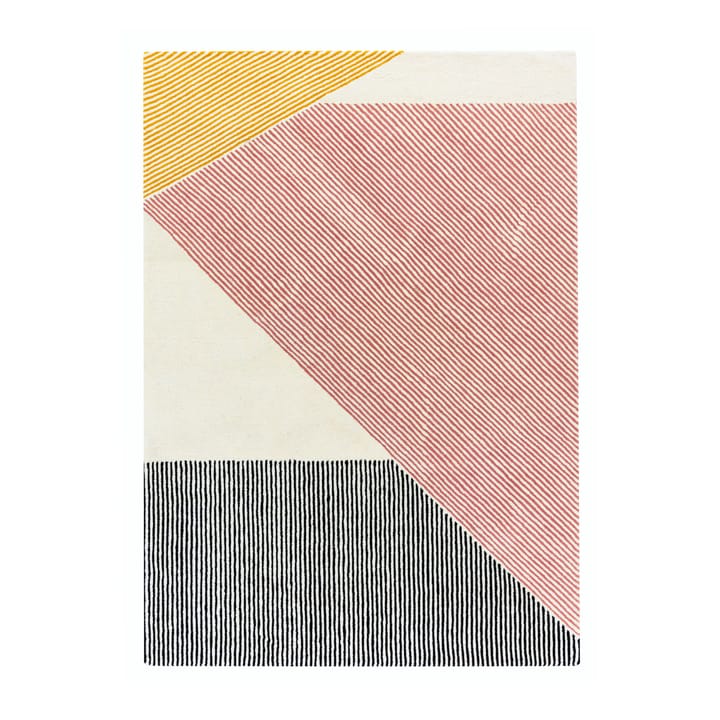 Dywan wełniany Stripes różowy - 170x240 cm - NJRD