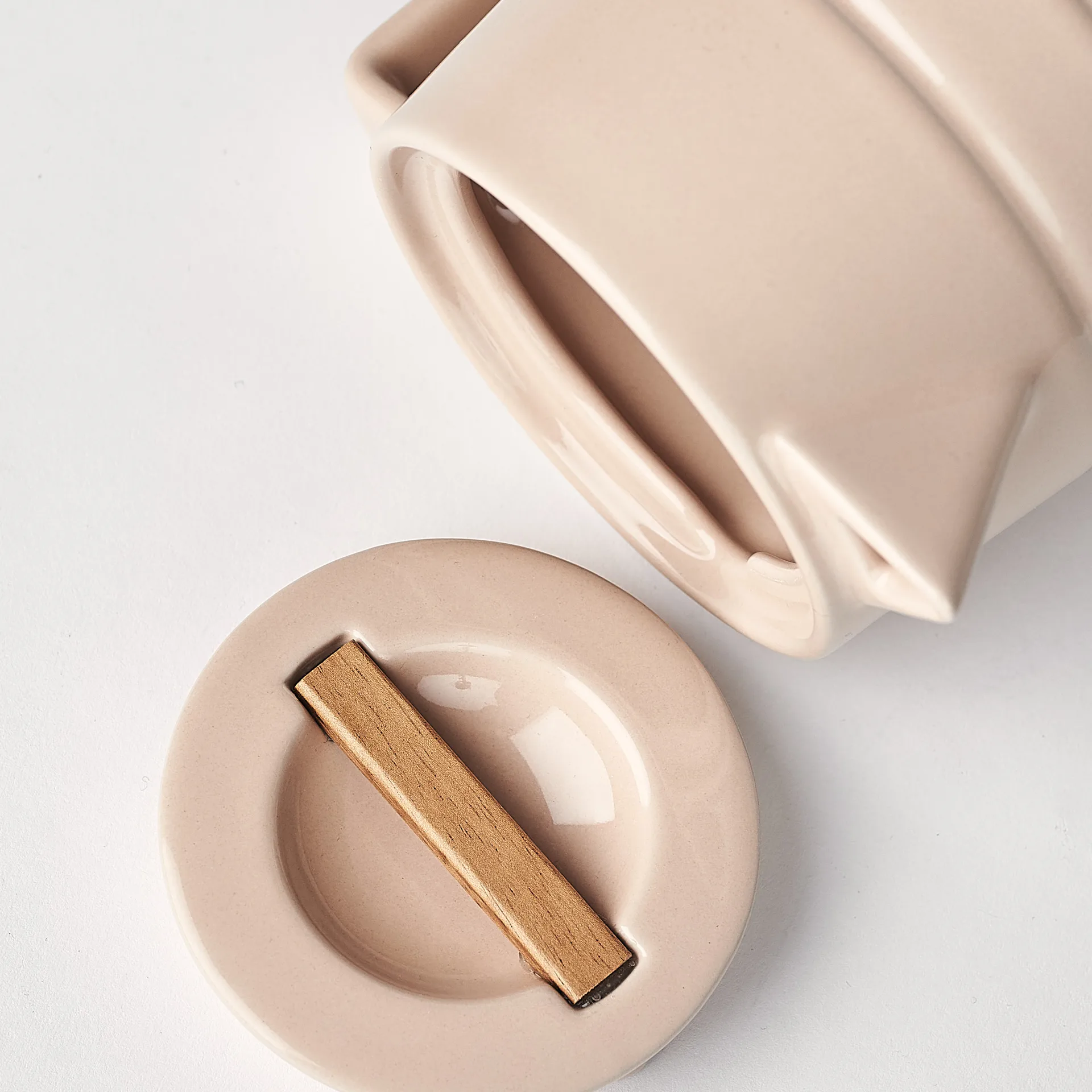 Dzbanek do mleka Lines 50 cl, Beżowy NJRD