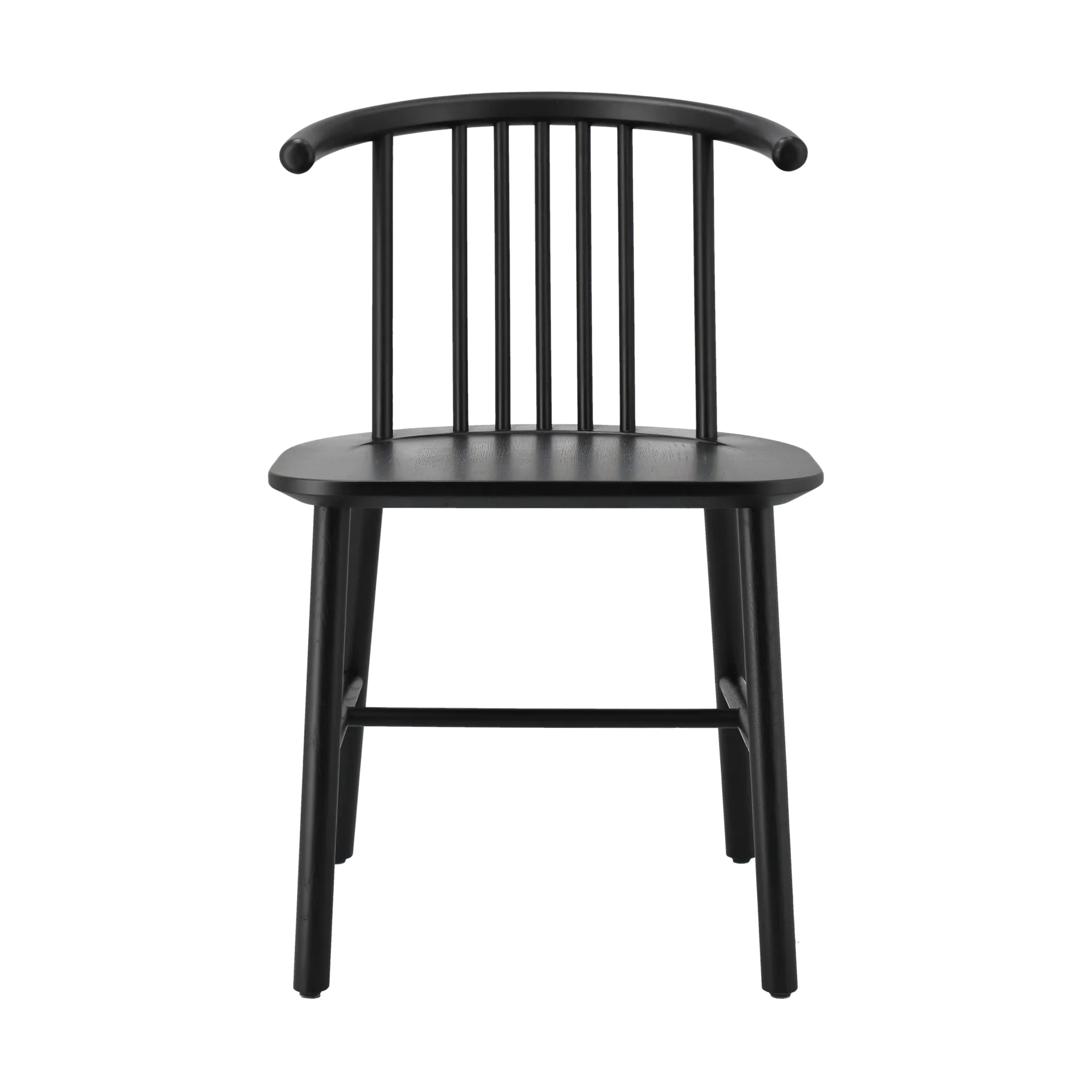 Krzesło do jadalni VIOR, Dąb lakierowany na czarno NJRD