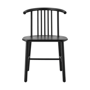 Krzesło do jadalni VIOR - Dąb lakierowany na czarno - NJRD