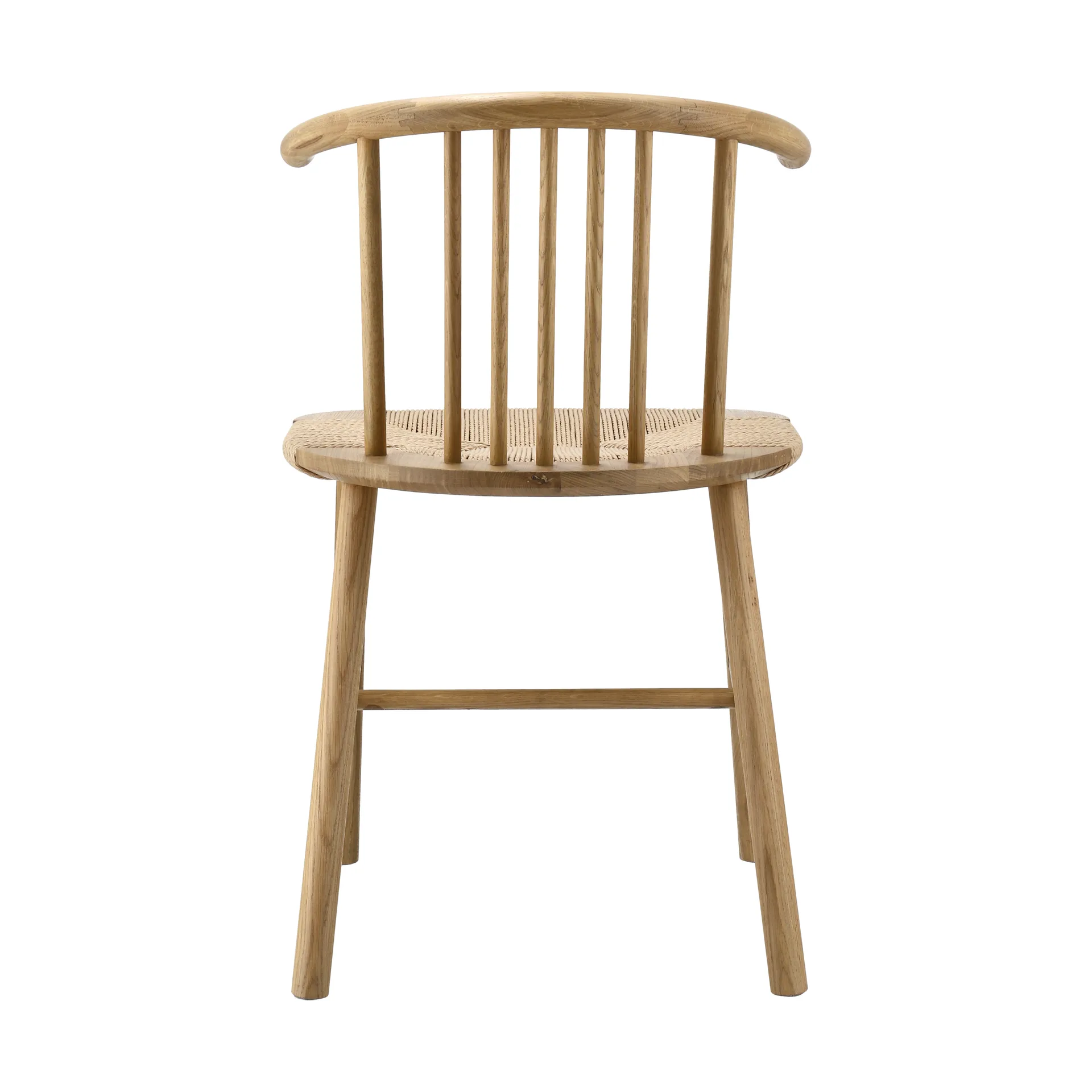 Krzesło do jadalni VIOR siedzisko tkane, Lakierowany dąb-natura NJRD