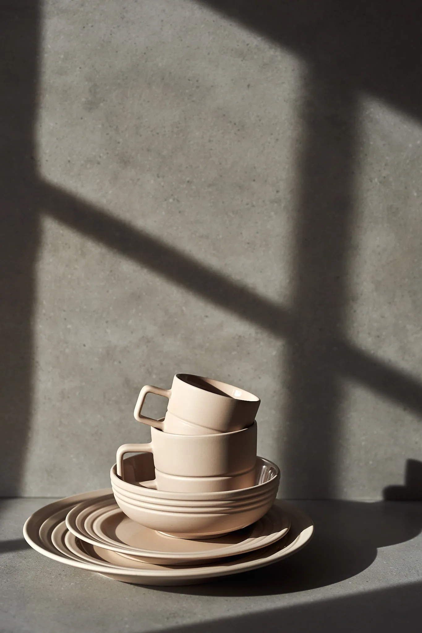 Kubek Lines 30 cl 2-pak, Beżowy NJRD