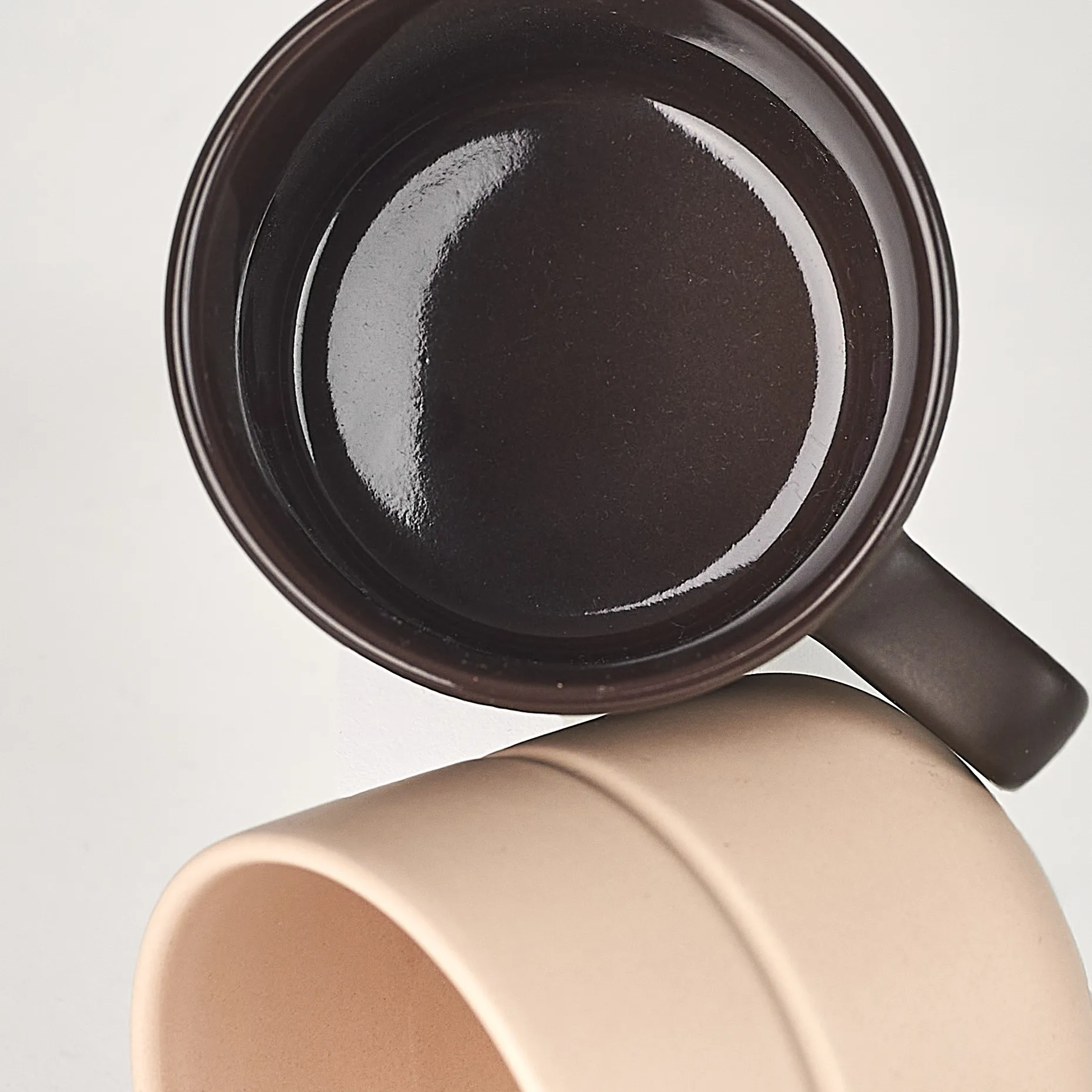 Kubek Lines 30 cl 2-pak, Beżowy NJRD