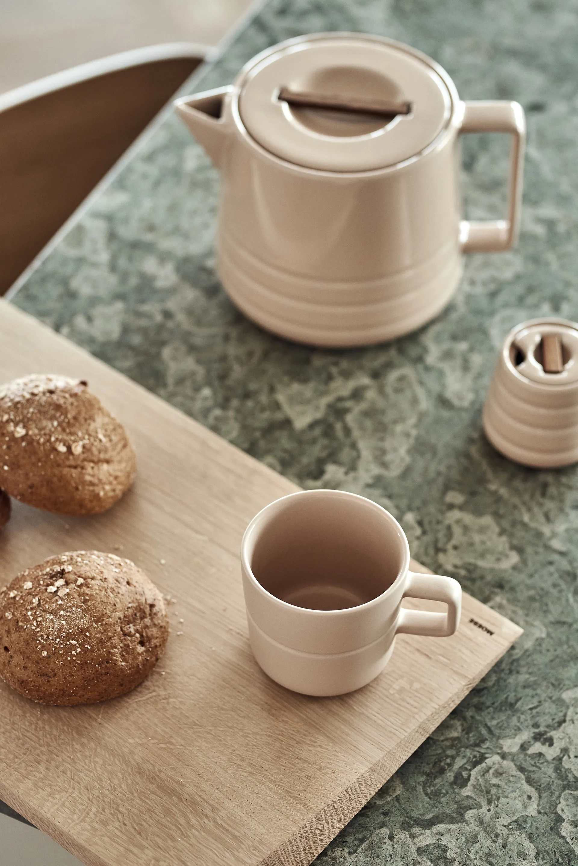 Kubek Lines 30 cl 2-pak, Beżowy NJRD