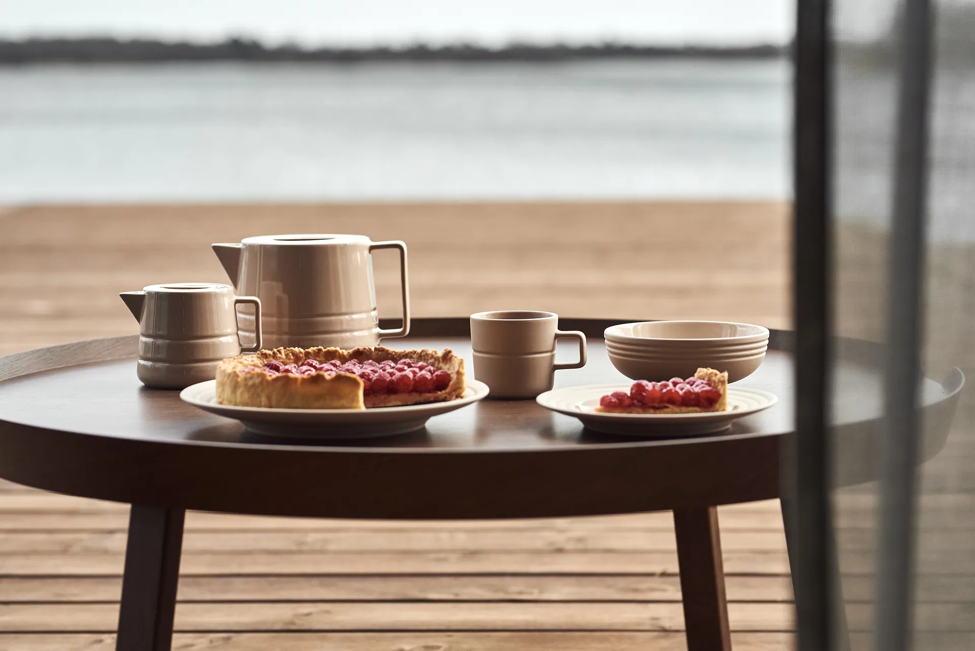 Kubek Lines 50 cl 2-pak, Beżowy NJRD