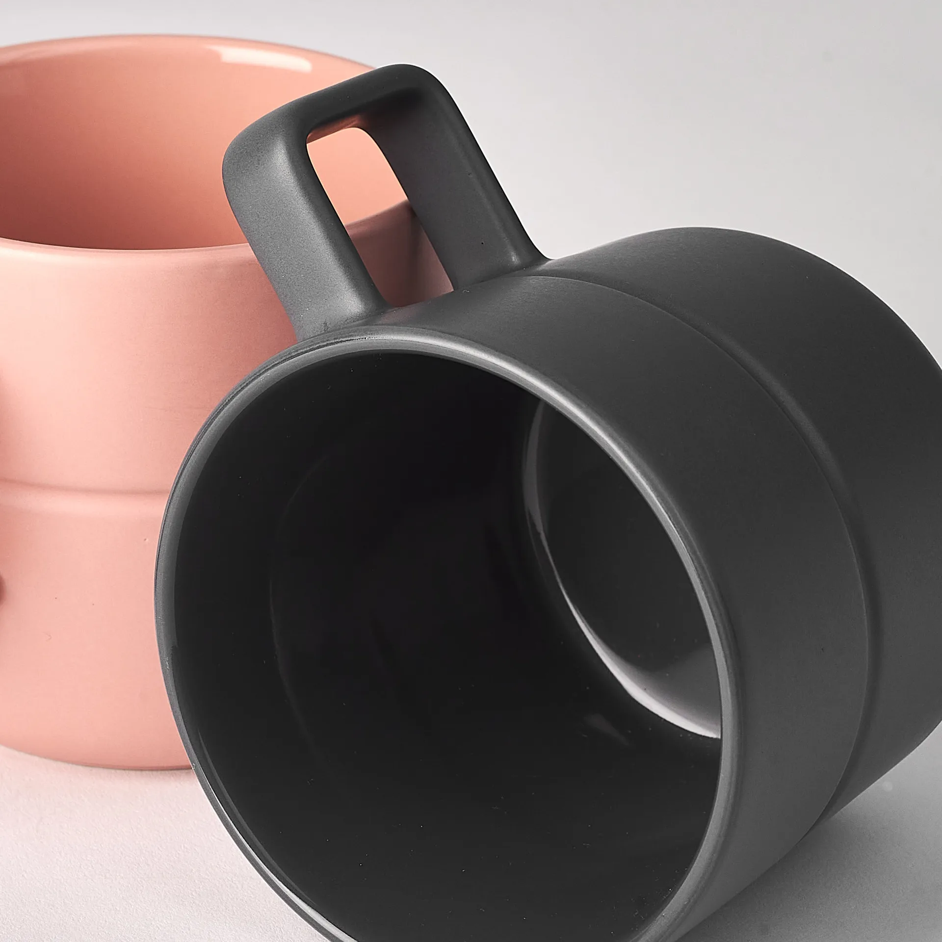 Kubek Lines 50 cl 2-pak, Ciemnoszary NJRD