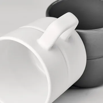Lines kubek 300 ml 2‑pak - Biały - NJRD