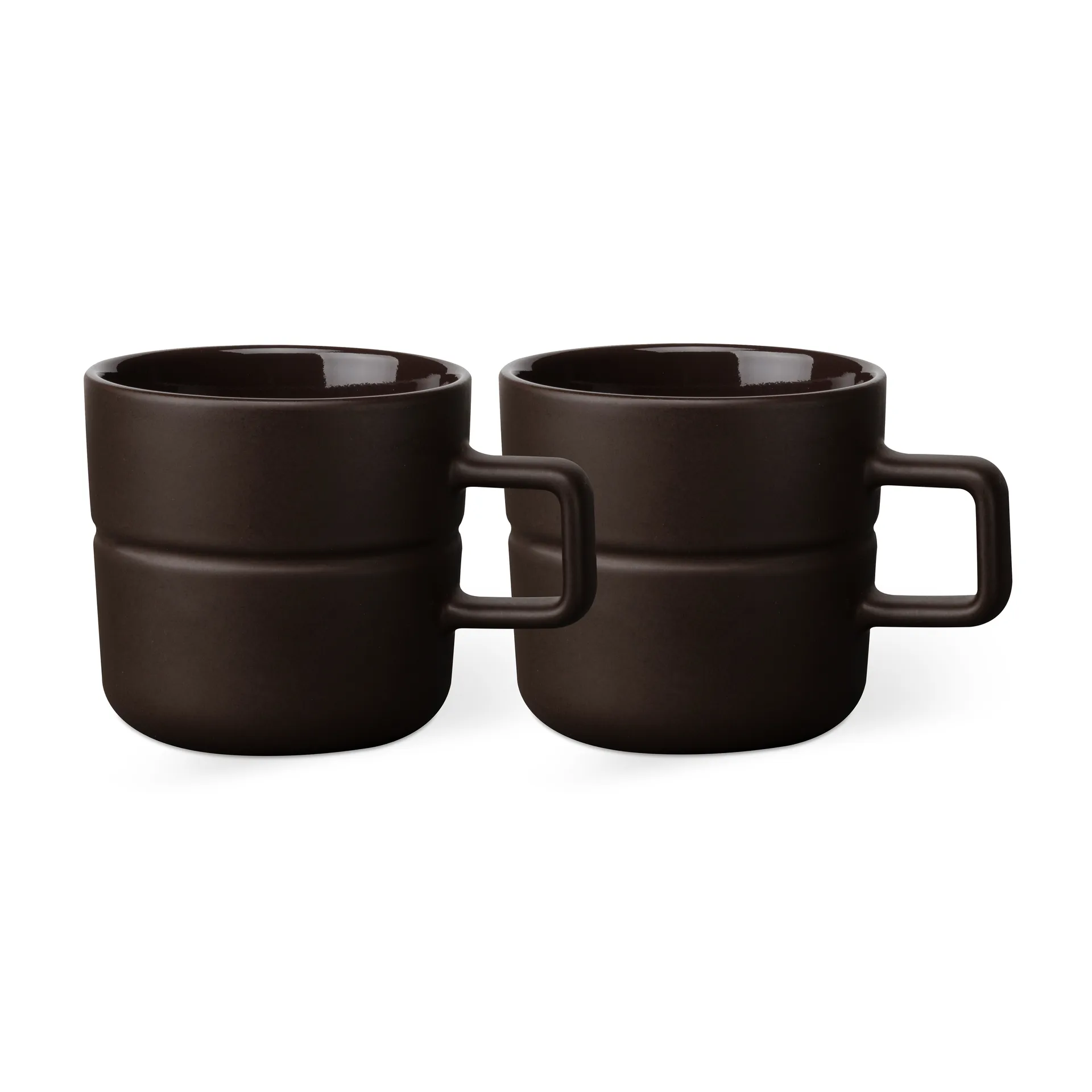 Lines kubek 300 ml 2‑pak, Brązowy NJRD