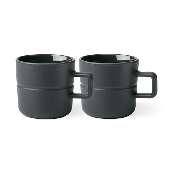 Lines kubek 300 ml 2‑pak - Ciemnoszary - NJRD