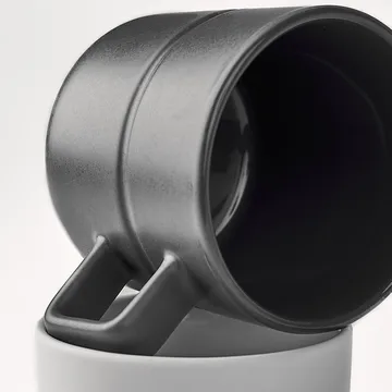 Lines kubek 300 ml 2‑pak - Ciemnoszary - NJRD