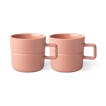 Lines kubek 300 ml 2‑pak - Różowy - NJRD