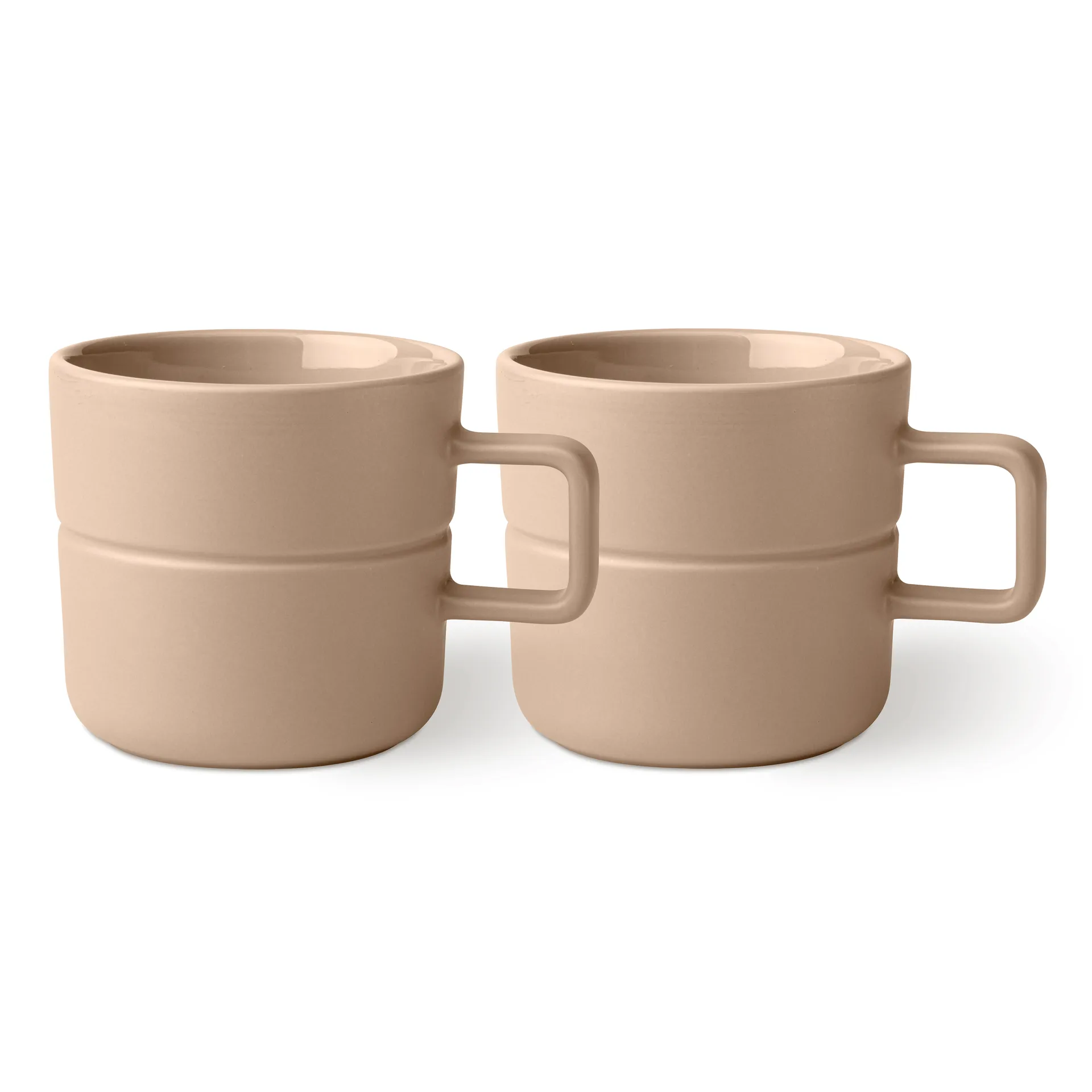 Lines kubek 500 ml 2‑pak, Beżowy NJRD
