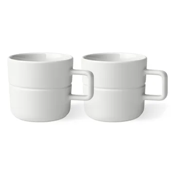 Lines kubek 500 ml 2‑pak - Biały - NJRD
