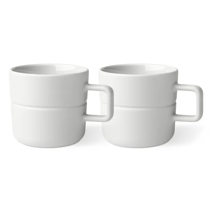 Lines kubek 500 ml 2‑pak - Biały - NJRD