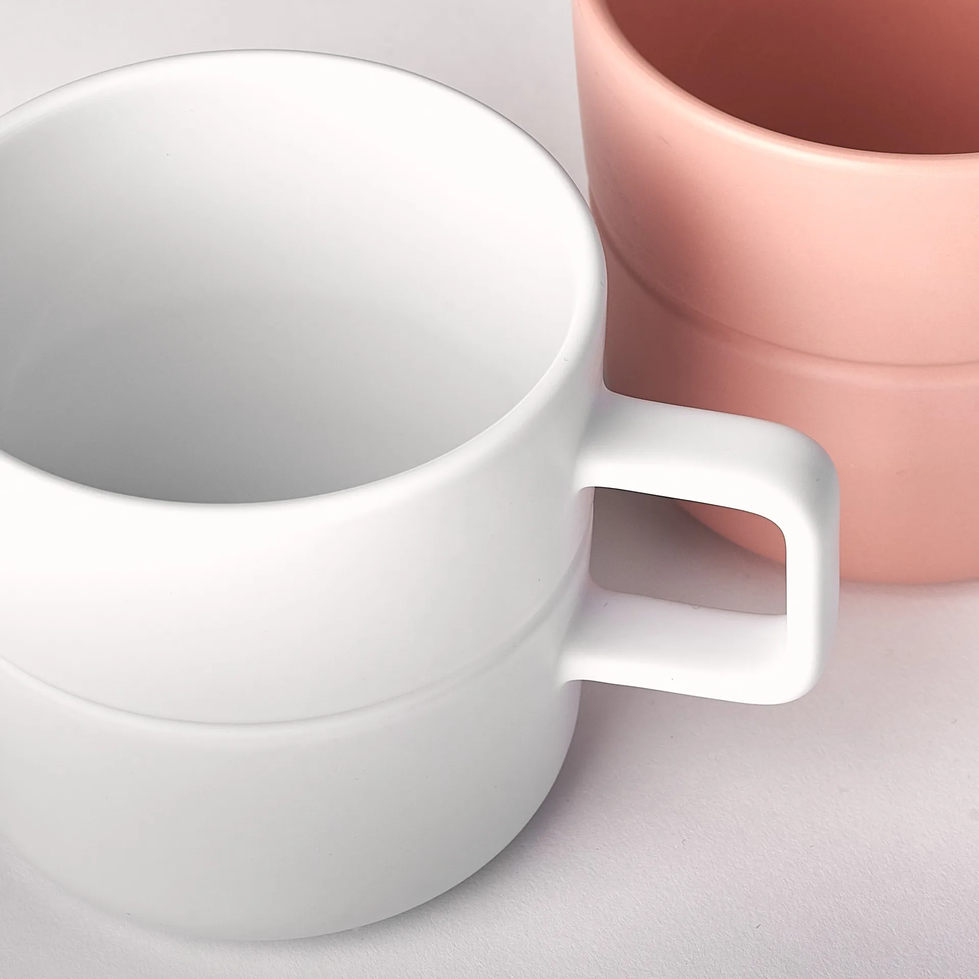 Lines kubek 500 ml 2‑pak, Biały NJRD