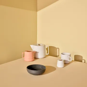Lines kubek 500 ml 2‑pak - Biały - NJRD