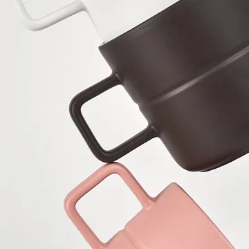 Lines kubek 500 ml 2‑pak - Brązowy - NJRD