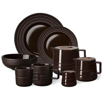 Lines kubek 500 ml 2‑pak - Brązowy - NJRD