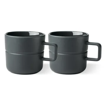 Lines kubek 500 ml 2‑pak - Ciemnoszary - NJRD