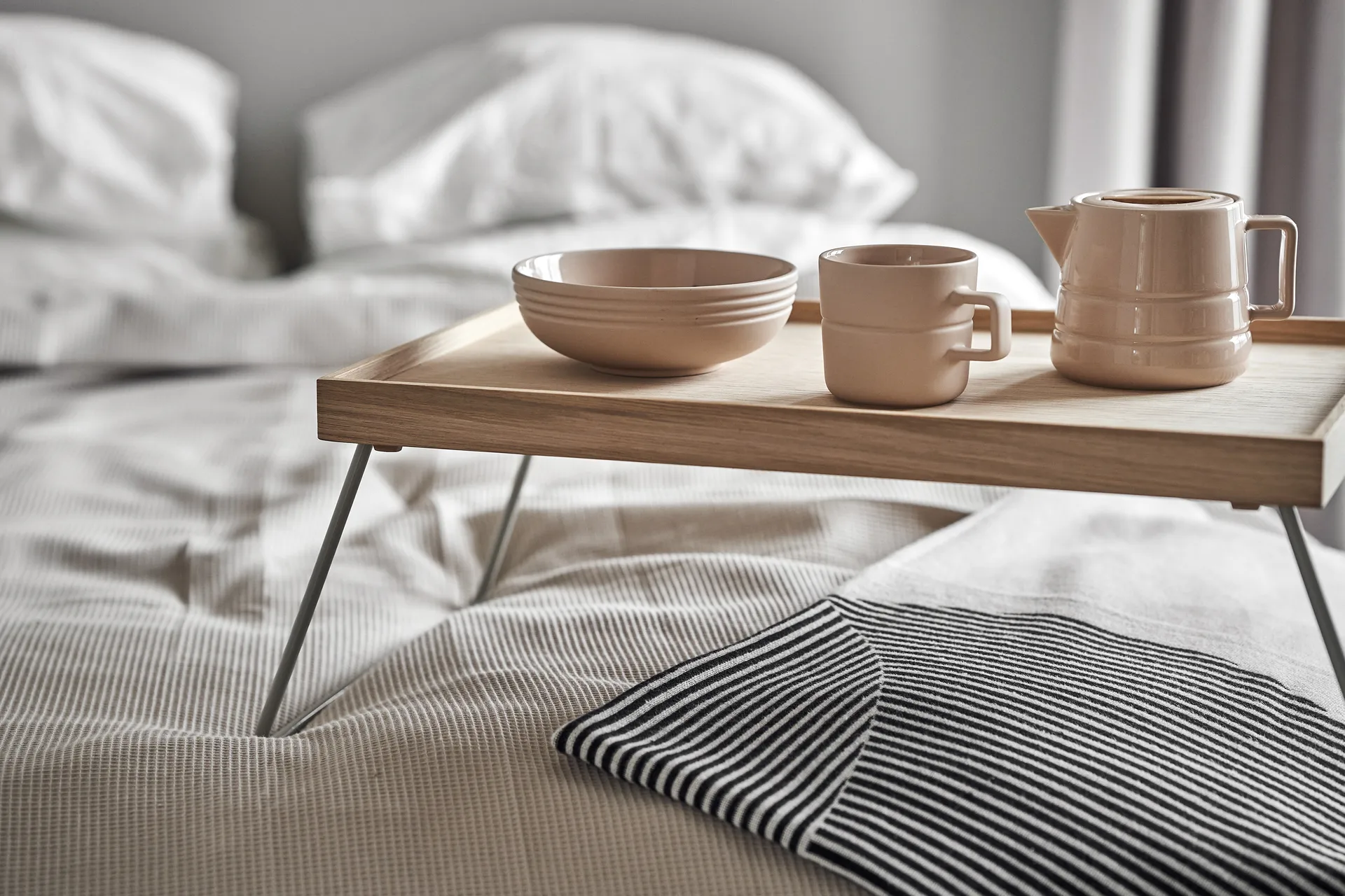 Miska Lines Ø16 cm 6-pak, Beżowy NJRD