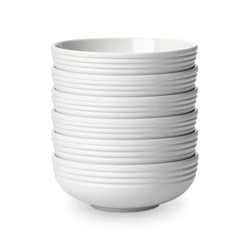 Miska Lines Ø16 cm 6-pak - Biały - NJRD