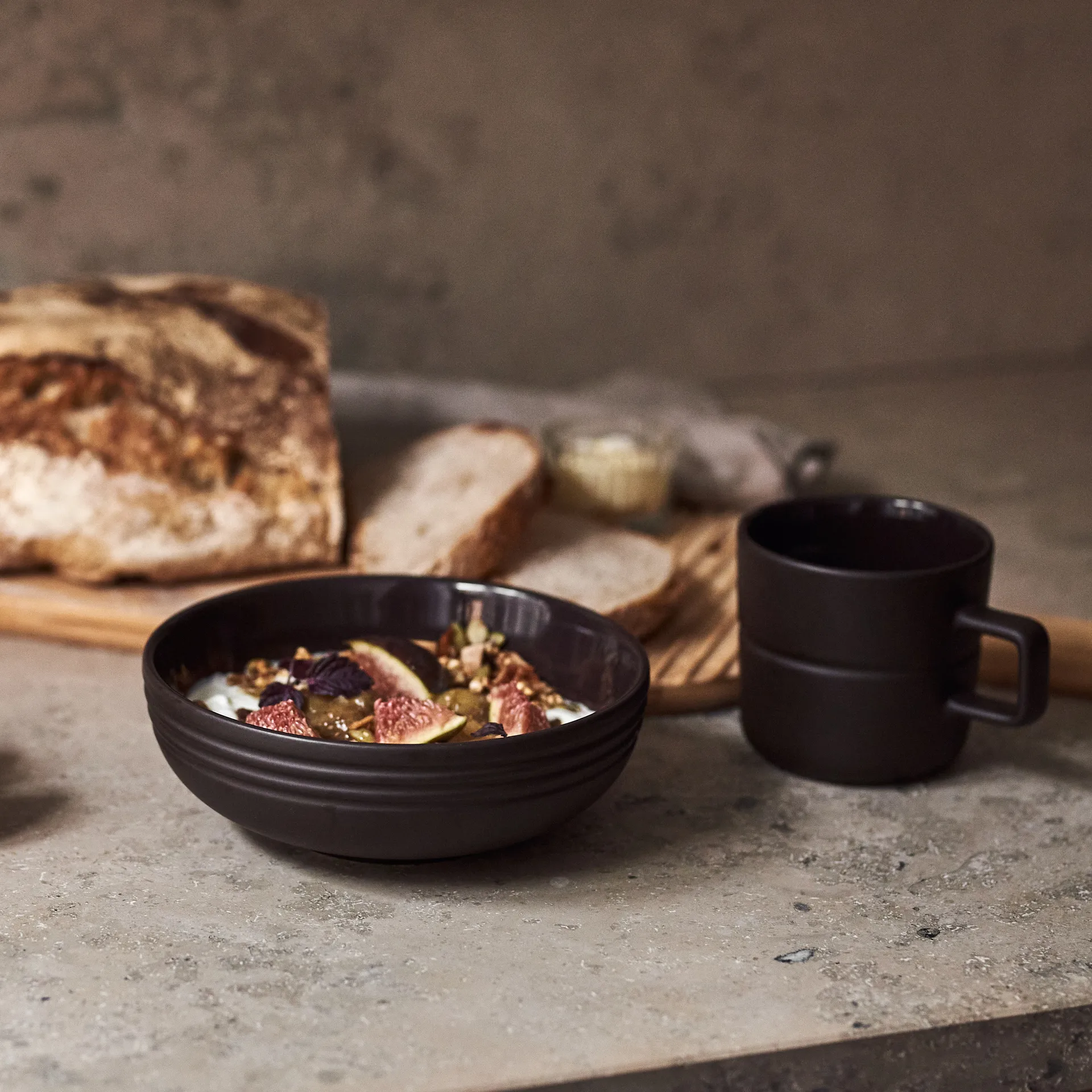 Miska Lines Ø16 cm 6-pak, Brązowy NJRD